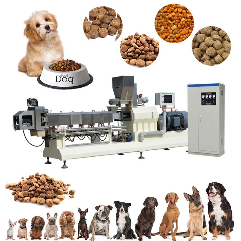 Full Production Line Animal Feed Extruder Dog Animal Pellet Food Processing Machine Animal Pet Food 1005010608172454