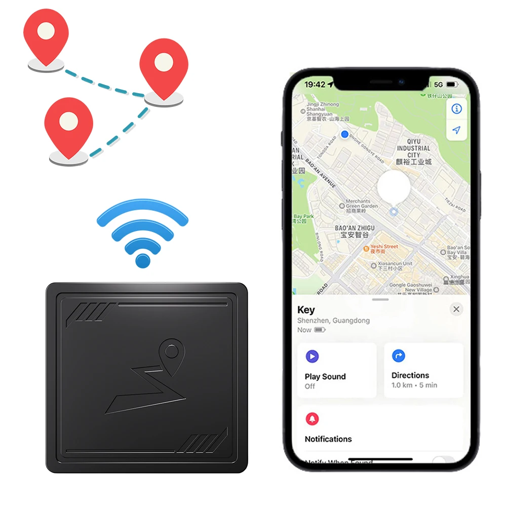 4G GPS Tracker with App Anti-Lost Recording Tracking Device Portable GPS Positioner for Elderly 1005010610852762
