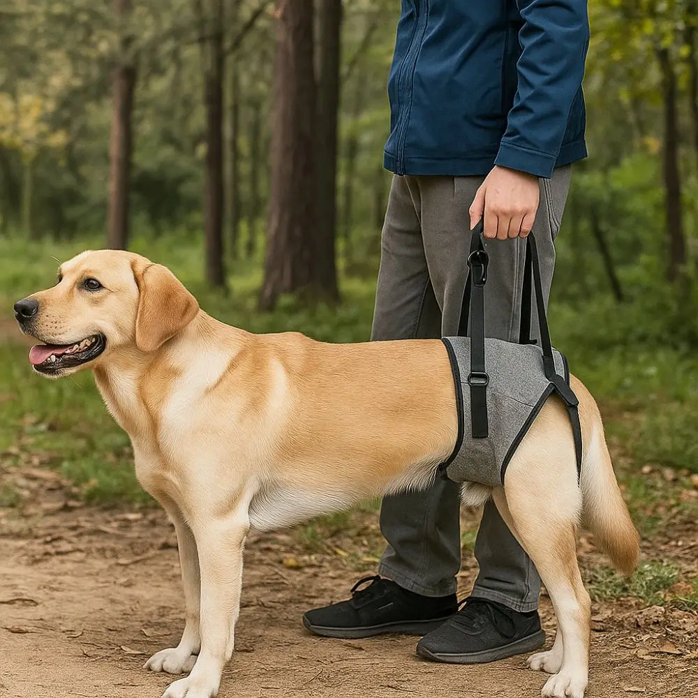 Adjustable Dog Lift Harness Comfortable Non-Slip Handle Back Leg Sling Detachable Hind Support 1005010614167565