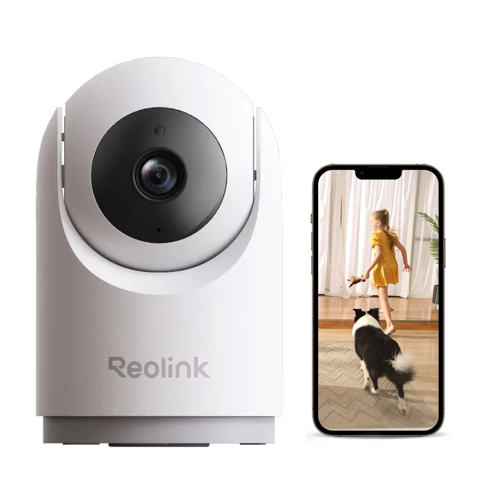 REOLINK 2K Indoor Security Camera PT Baby/Pet Monitor 2.4G WiFi 360° Auto Tracking 2-Way Talk with 1005010616851791