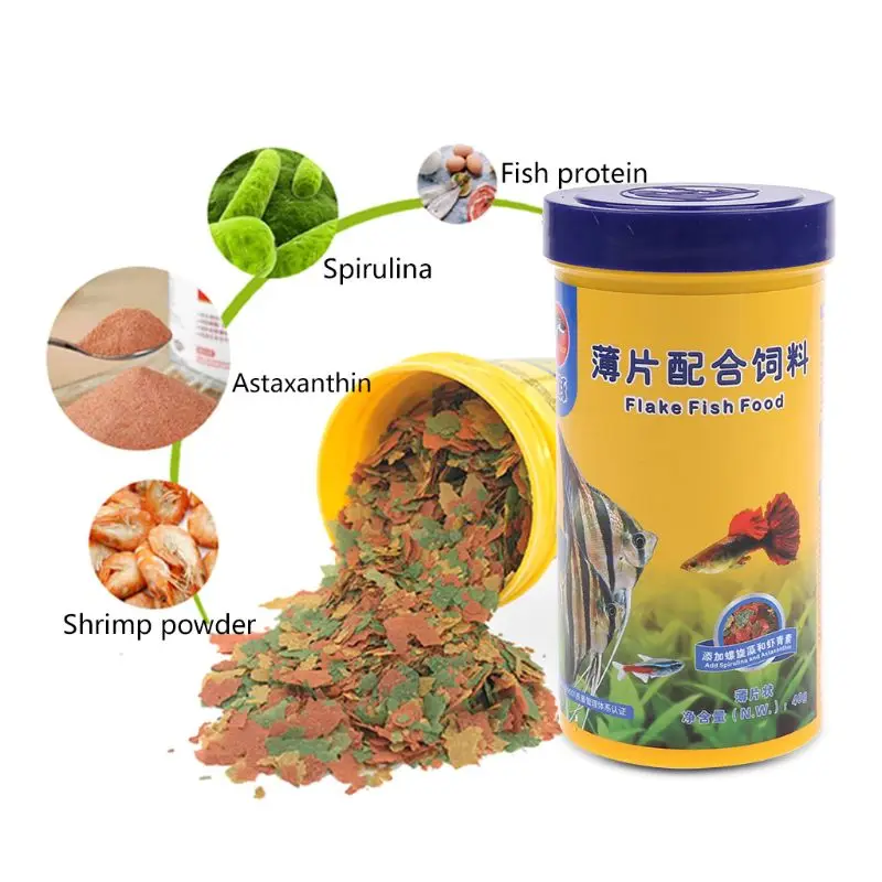 Fish Food Pellets Small Ornamental Fish Growth Mini Pellet Balanced Diet High Protein Spirulina 1005010624897354
