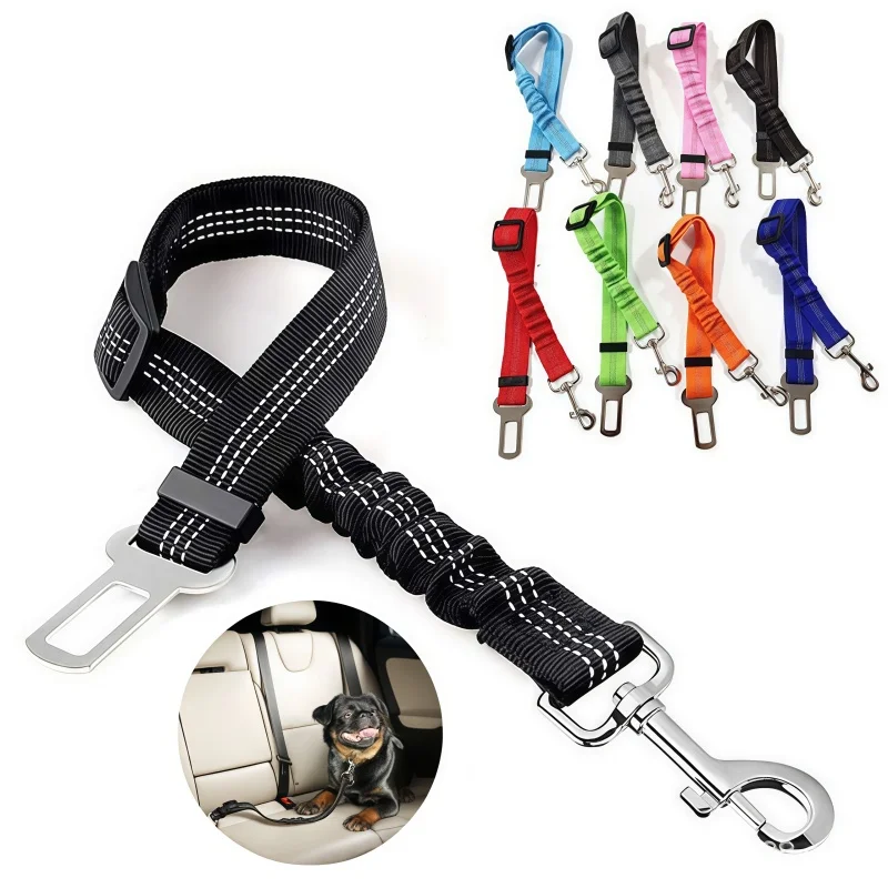 Dog Specific Car Seat Belt. Reflective Webbing for Vehicles. Elastic Stretch Rope. Suitable for 1005010625069886