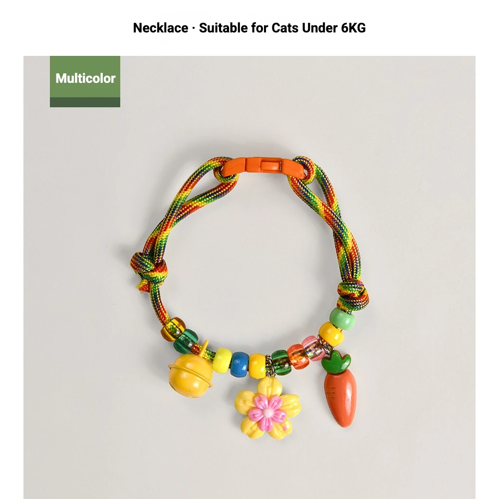 Pet Collar Neckband With Paw Print Charm Adjustable Cute Cat Dog Colorful Lightweight Bell For 1005010625439320