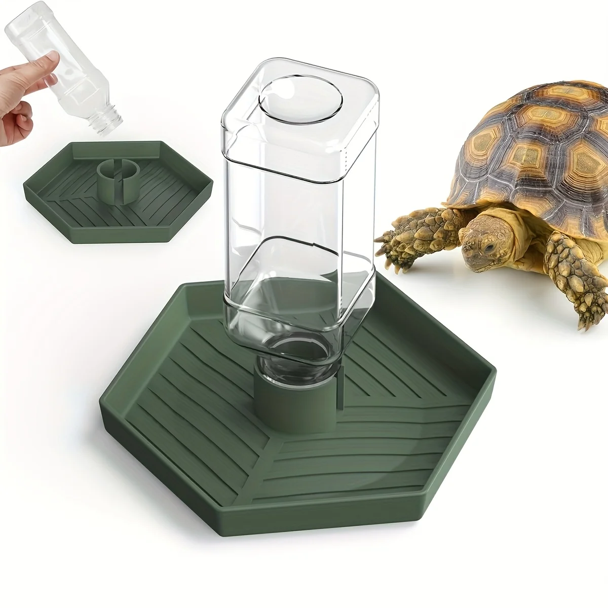 1pc Pet Automatic Feeders Waterer For Small Repitiles Lizards Gecko Chameleon Frog Snake Turtle 1005010626586728
