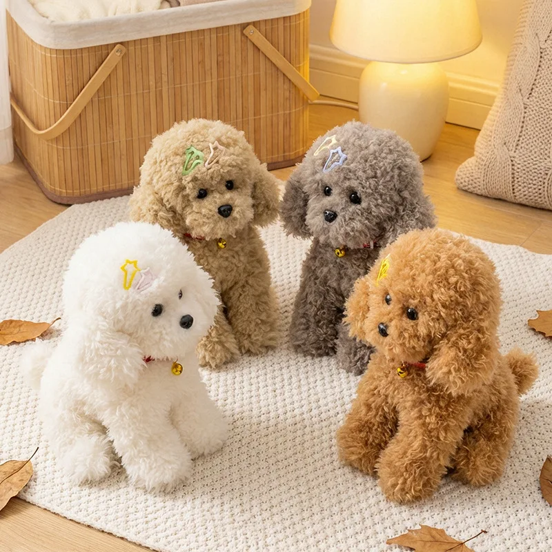 Delicate Cute Teddy Puppy Plush Toys High Quality Fluffy Poodle Doll Warm Children Companion Animal 1005010627196110
