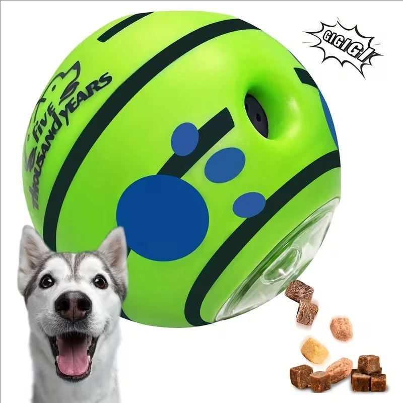 Interactive Dog Toys Food Dispensing Treat Pet Giggle Ball Safe Dog Squeaky Puppy Puzzle Toy For 1005010627998110