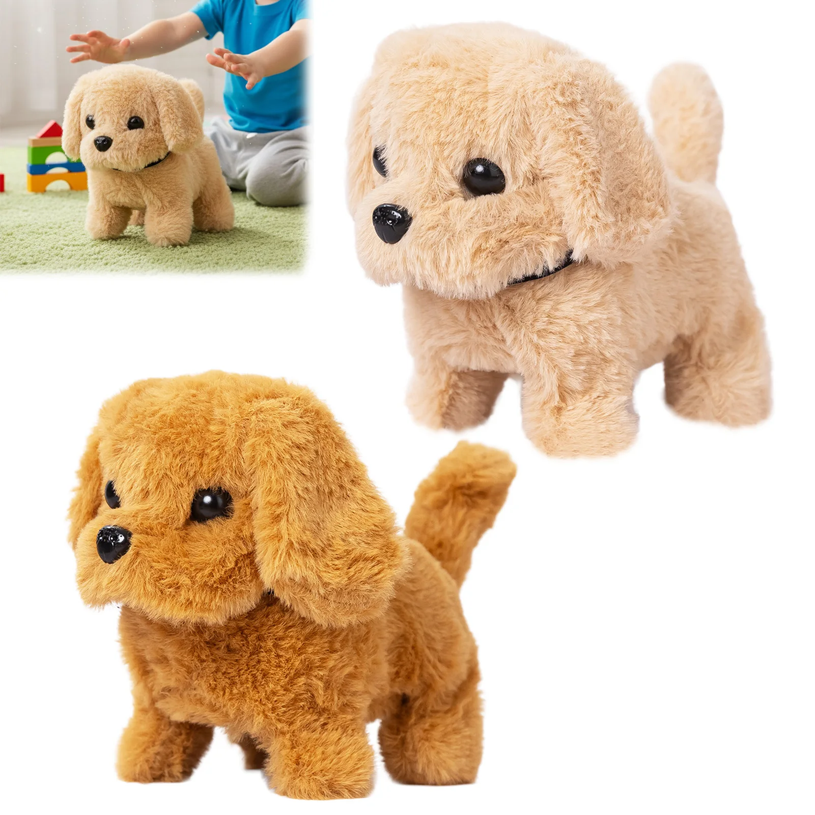 Electric Plush Puppy Toy That Walks and Barks Cute Interactive Electronic Dog for Kids Children Pet 1005010628704212