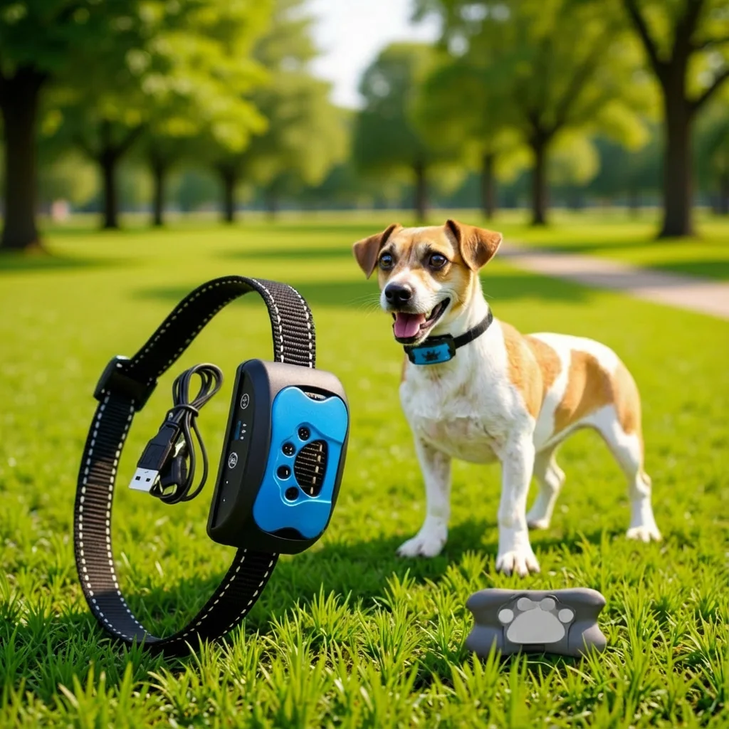 Intelligent Anti Bark Collar for Dogs, Auto Ultrasonic & Vibration 3-Mode Training 1005010631923763