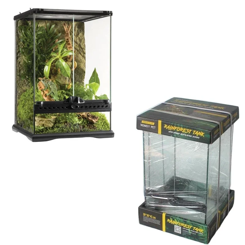 Reptile Terrarium Rainforest Reptile Tank Breeding Cage for Accessories 1005010633329320