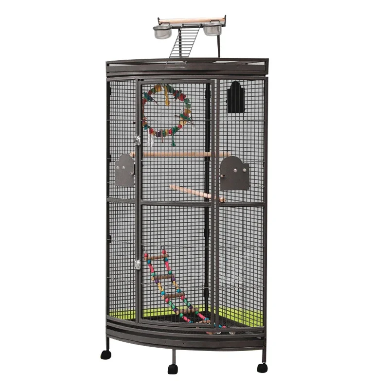 Custom Luxury Bird Cage for Decoration Jaulas De Cotorras Metal Steel Playtop Strong Bird Parrot 1005010633459095
