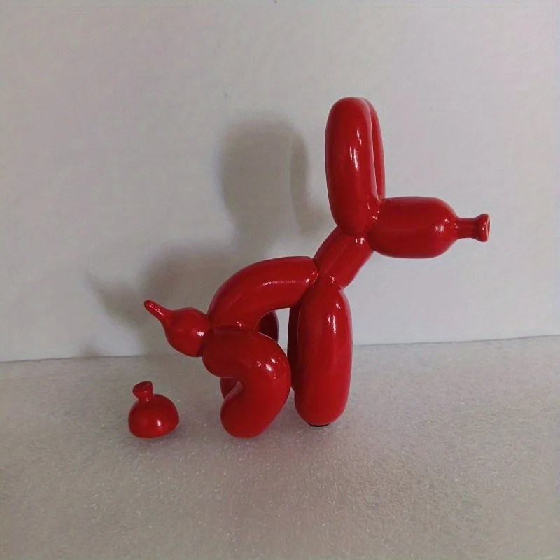 Poop Dog Balloon Statue Shiny Gold Creative Dog Abstract Ceramic Ornament Sculpture Figurine Statue 1005010634092150