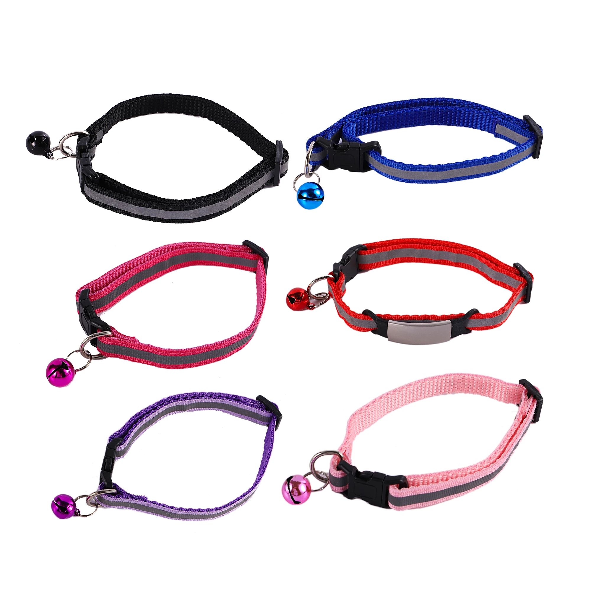 Adjustable Customize Name Nylon Cat Personalized ID Collar Bell Pet Products Small Fast Breakaway 1005010634828326