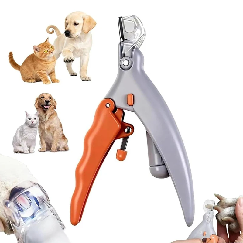 Pet Nail Clipper with LED Light Dog Cat Special Multifunction Nail Trimmer Pet (1PC) 1005010634917213