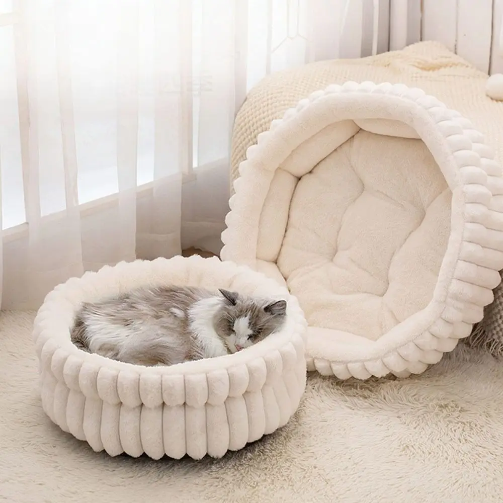 Comfortable Warm Soft Cat Bed Deep Sleep Pet Supplies Dog Bed Round Cozy Pet House Kennel Winter 1005010636019790