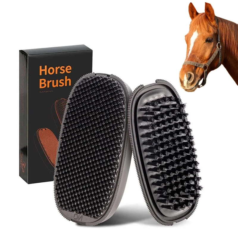 Horse Hair Brush, Horse Cleaning and Care Tool, Massage Hair Removal Beauty Brush 1005010636833379