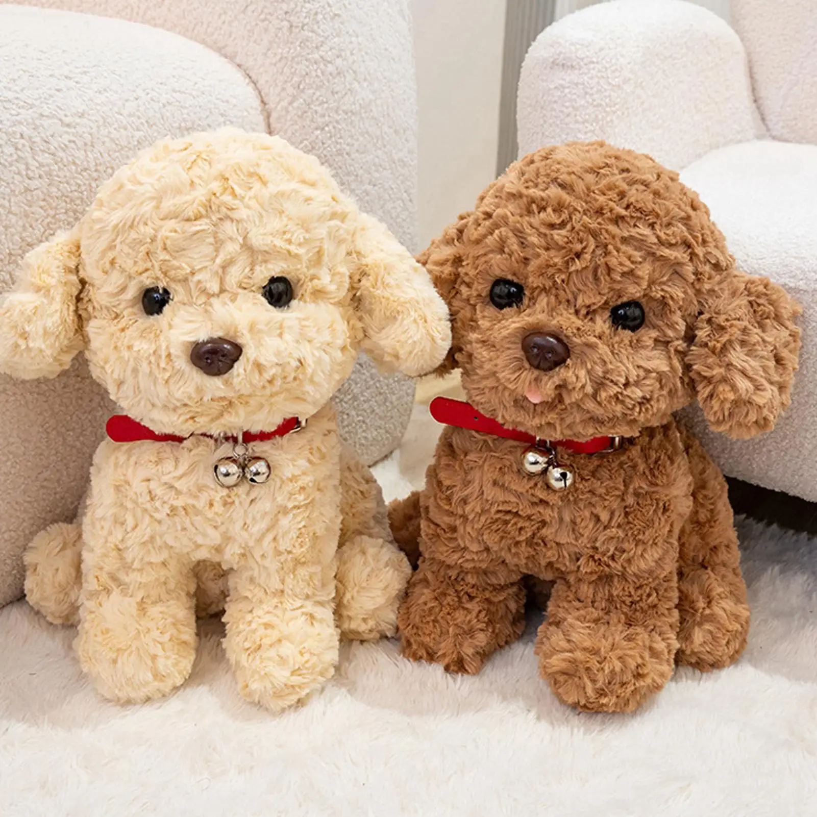 Interactive Robot Puppy Plush Toy, Realistic Pet Toy Moving, Talking Electronic Puppy Dog for Kids 1005010640212505