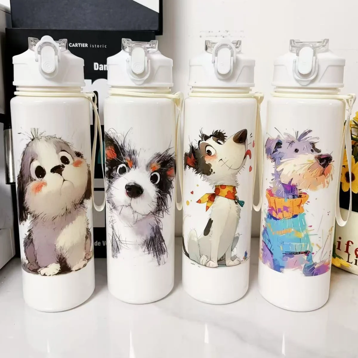 750ml Cute Cartoon Dog Water Bottle Essential for Home Outdoor Travel Camping Sports Ideal Gift for 1005010641805334