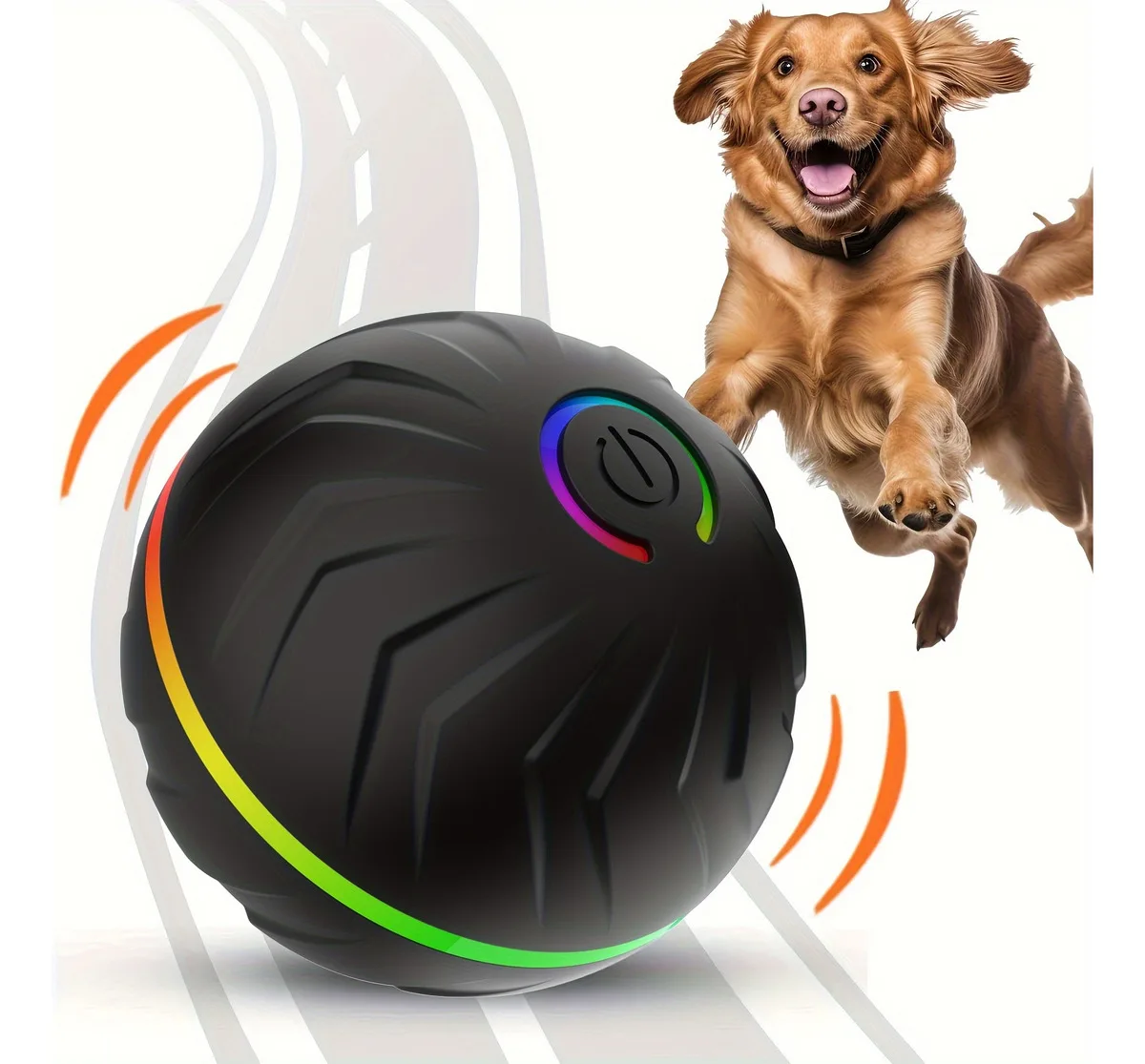 Intelligent Teasing Dog Ball, Interactive Dog Toys, Random Rolling & Jumping 1005010645863315