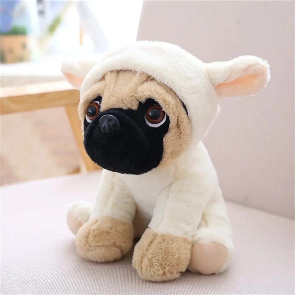Lovely Stuffed Animals Pug Dog Cosplay Dinosaur Rabbit Elephant Stuffed Sharpei Dog 20CM Simulation 1005010646700302