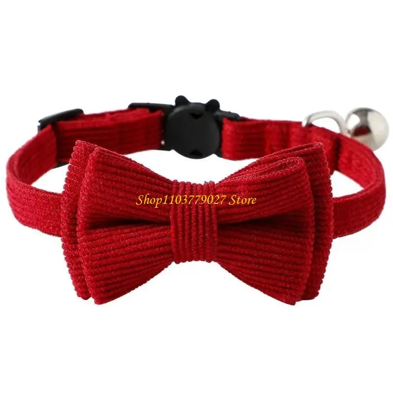 C4DF Cats Bowtie Collar Lovely Bow-Tie with Ringing Bells Adjustable for Small Dogs Safety 1005010649368486