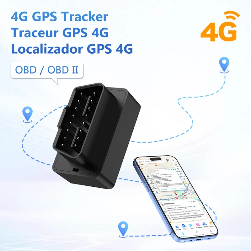 4G GPS OBD Car Tracker Plug Play OBD II GPS Tracker OBD2 Car GPS Tracking Device Vehicle GPS 1005010650182485