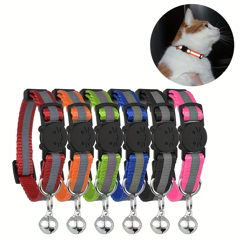 6-piece set of mixed color belt bell safety reflective collar 1005010650682524