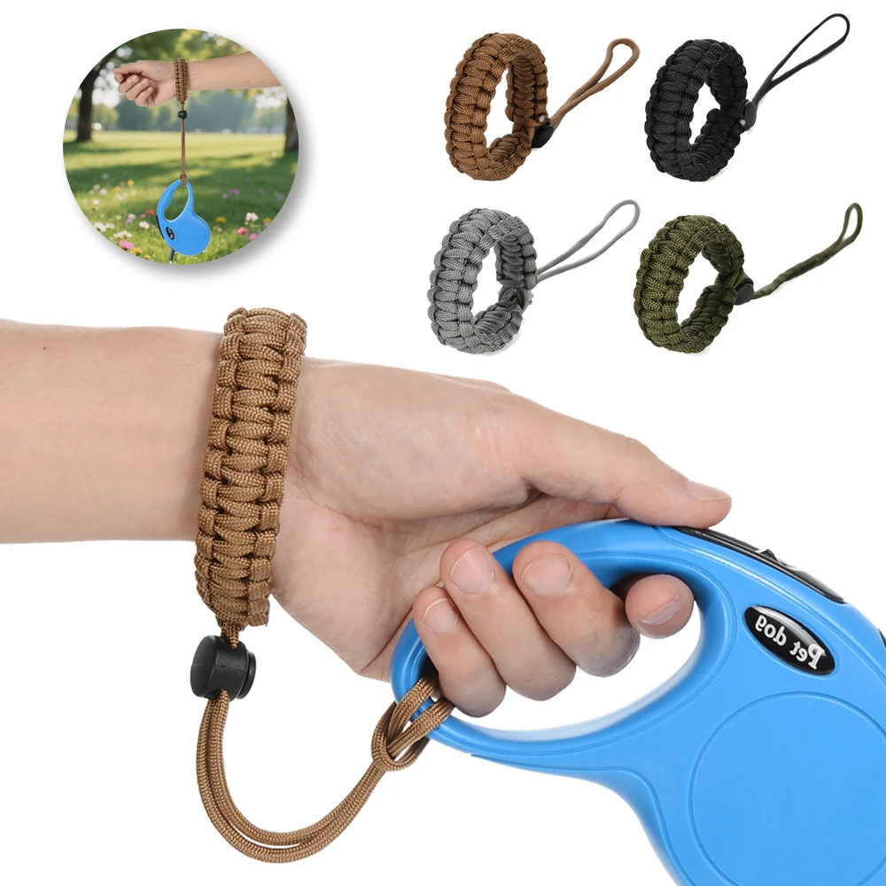Hand Free Dog Leash Anti-Fall Wrist Strap Adjustable Wristband For Retractable Puppy Traction Rope 1005010652547870
