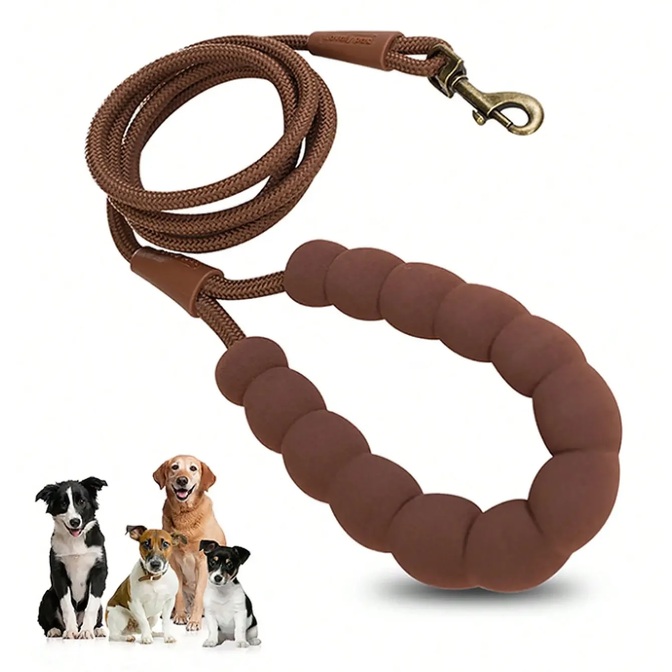 DL001-1pc Pet Leash For Dog For Outdoor,Soft Handle Design, High Density Nylon Rope 1005010652971300