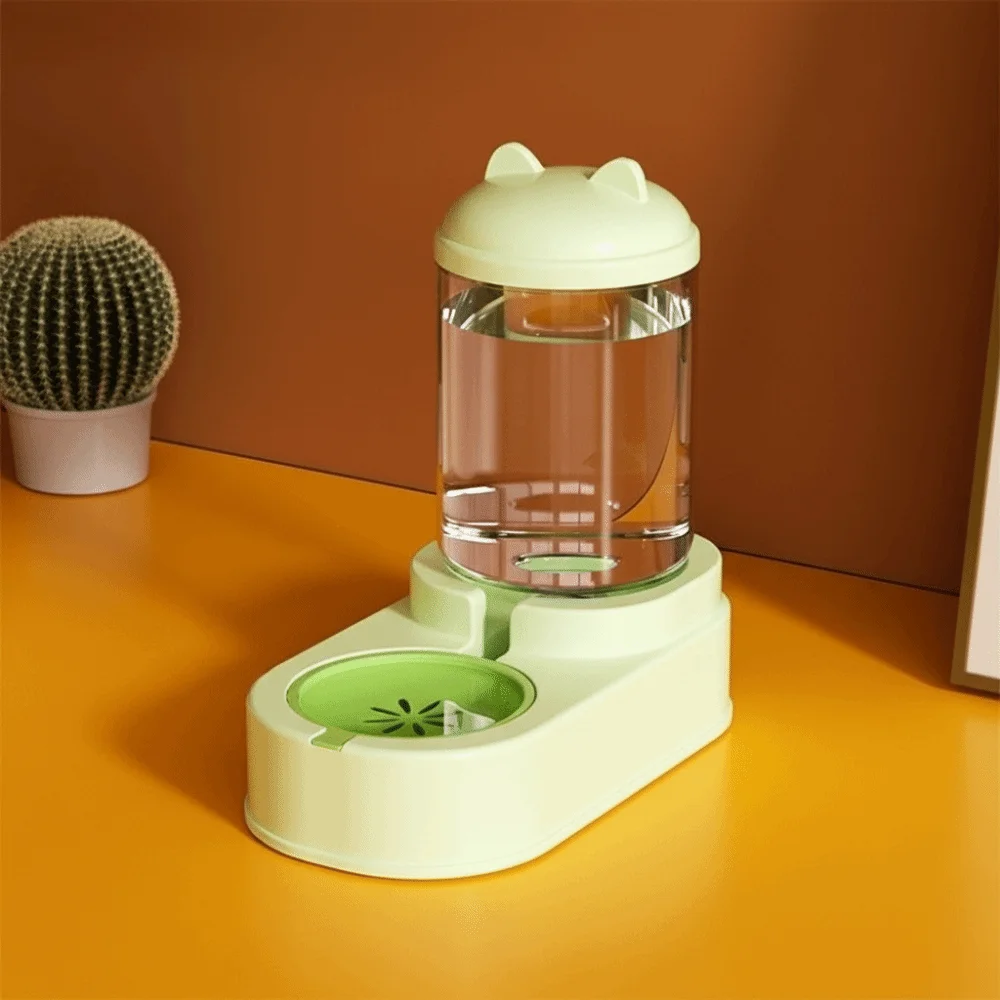 Large Capacity Cat Automatic Feeder Anti Spill Durable Cat Food Dispenser Cartoon Shape Plastic Pet 1005010654993133