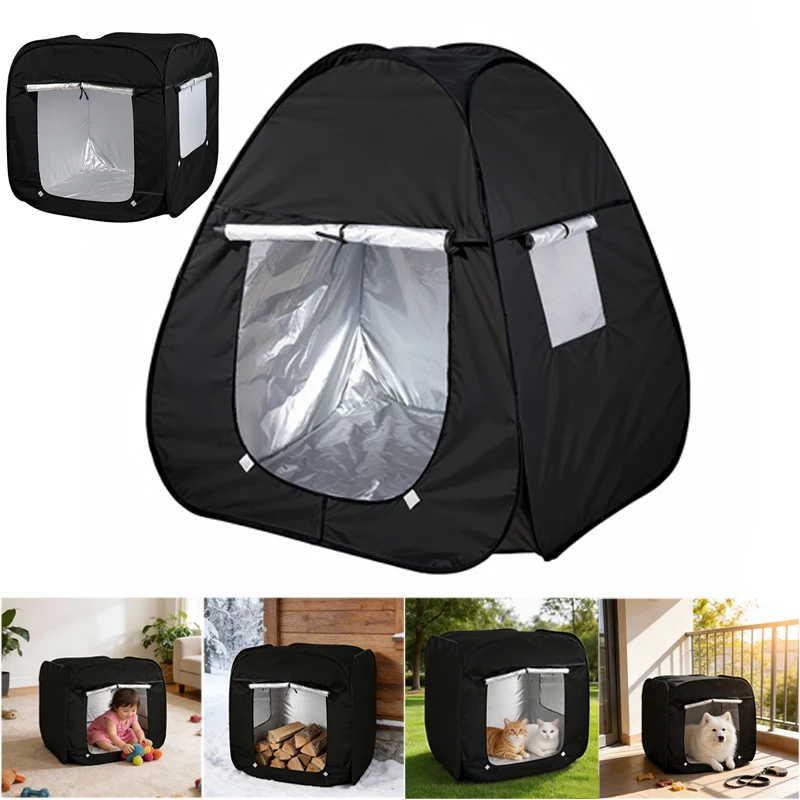 2026 Portable Foldable Extra Large Pet Tent Multi-Functional Outdoor Travel Cage for Cat Dog Easy 1005010656373230