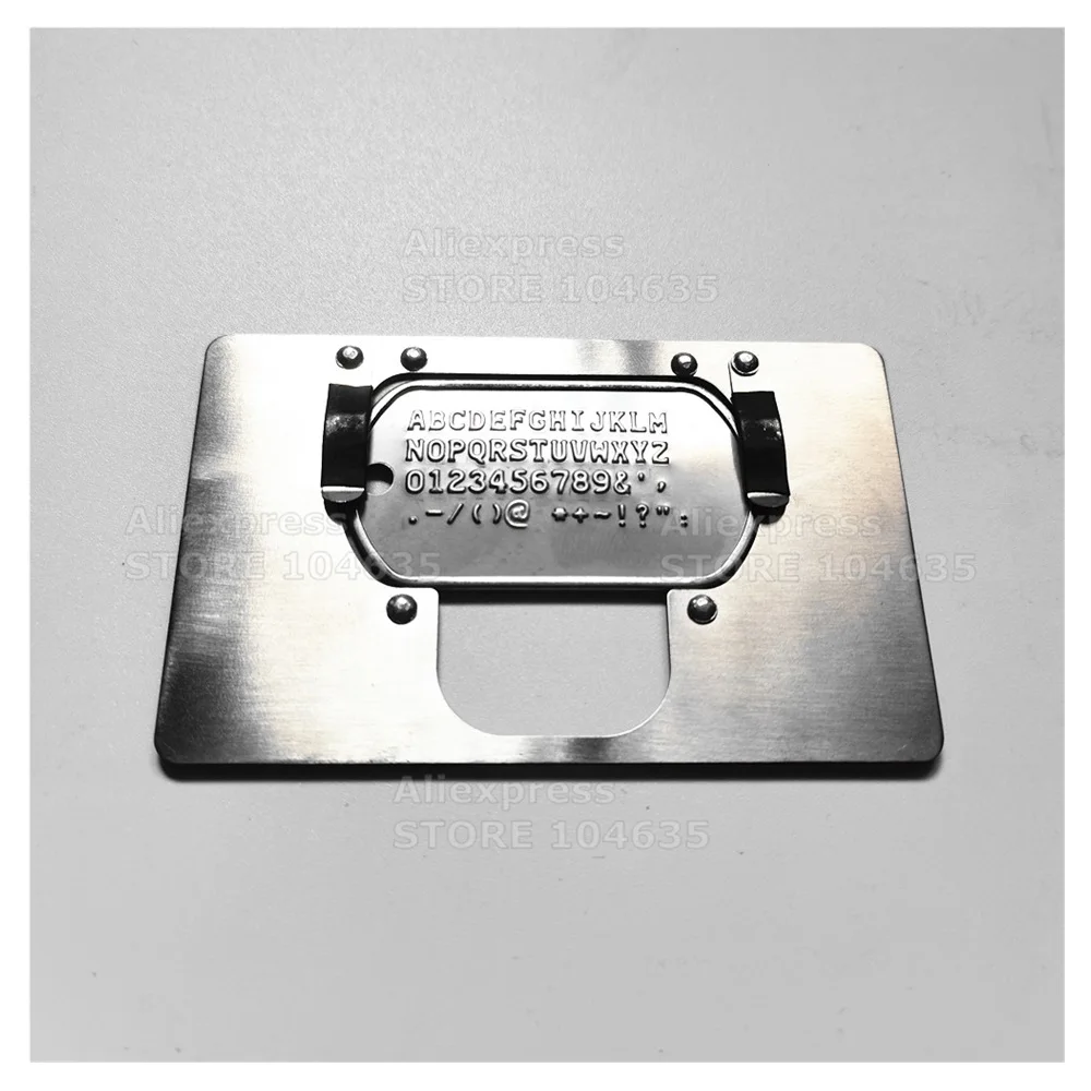Stainless Steel Dog Tag Plate Part For Metal Steel Dog Tag Embosser Embossing Machine 1005010658259056