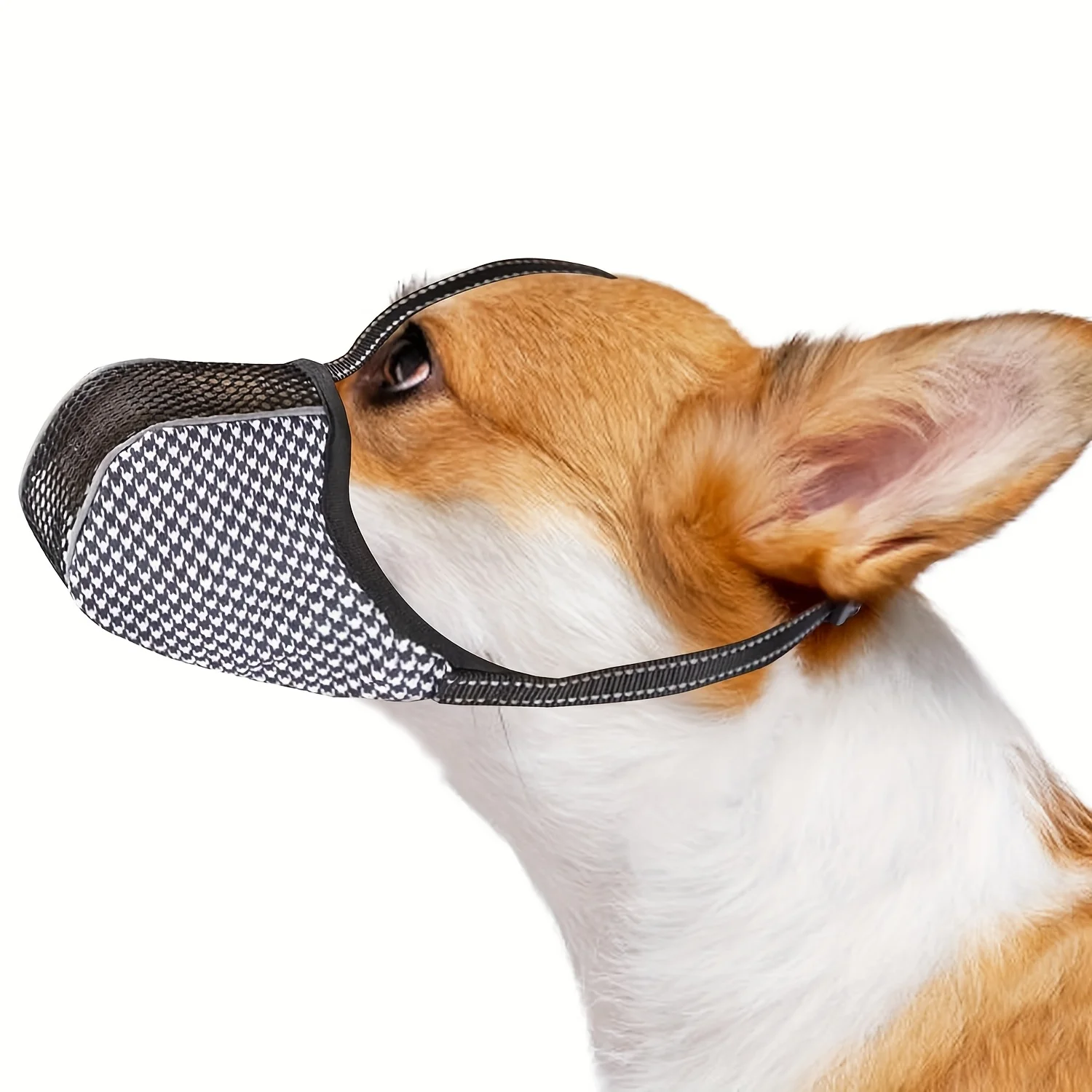 Soft Dog Muzzle for Small Large Dogs Mask Anti Biting Chewing Licking Breathable No Bark Mesh 1005010659611955