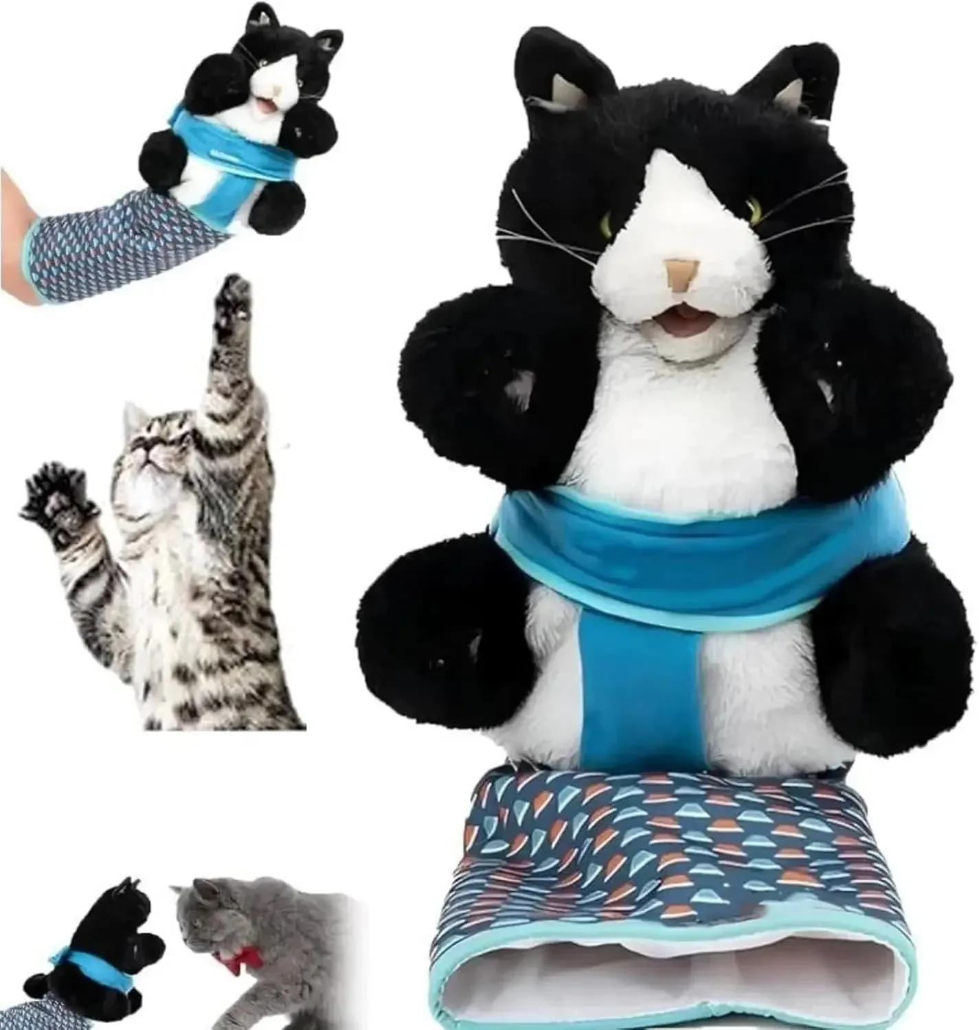 Cat Pet Toy Gloves Interactive Cat Wrestling Puppet Toys, Catnip Infused Fun Play Gloves 1005010660363952