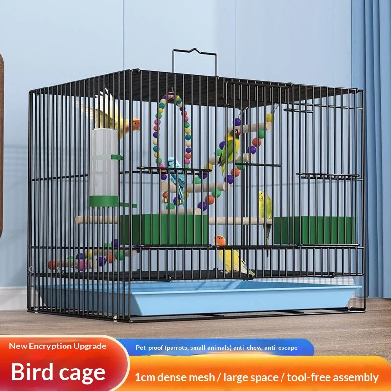 Large Metal Bird Cage Nests Parrot Cockatiel Indoor Outdoor Rustproof Easy Clean Removable Tray 1005010660961982