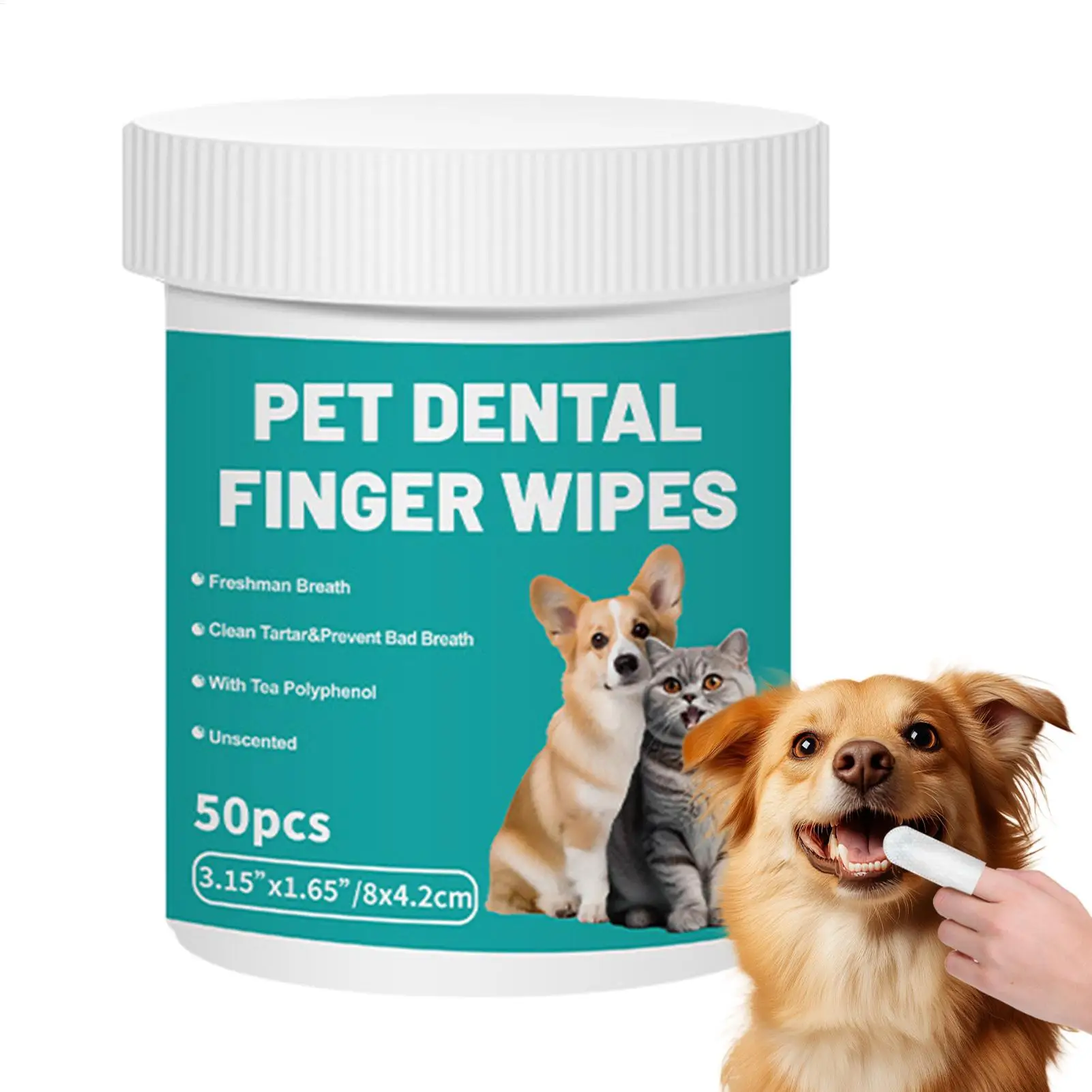 Pet Cleaning Products Disposable Finger Toothbrush Pet Teeth Cleaning Finger Covers Wet Wipes Dog 1005010661461757