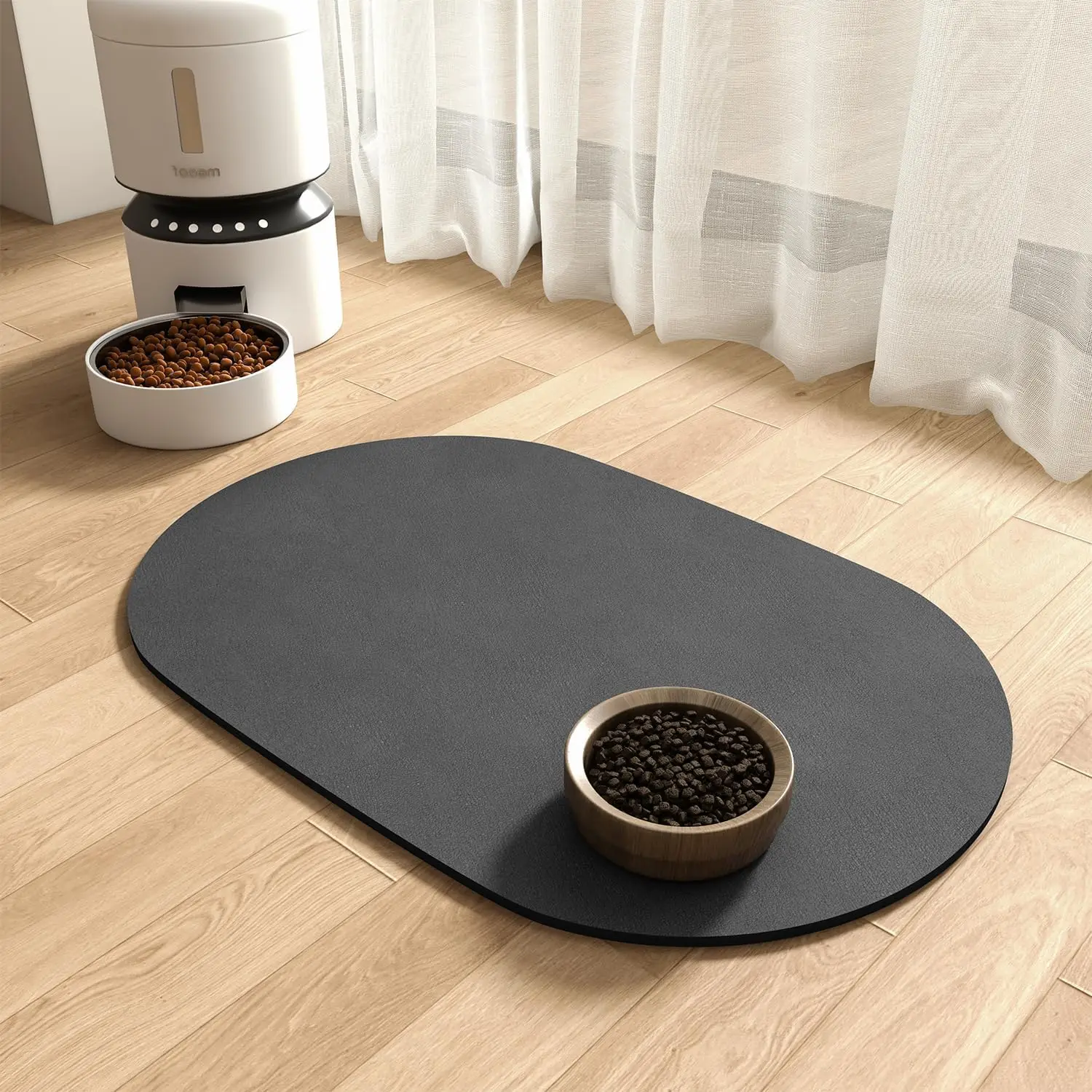 Absorbent Dog Food Mat-Dog Mat for Food and Water Bowl Quick Dry Pet Food Mat No Stains Dog Feeding 1005010666926215