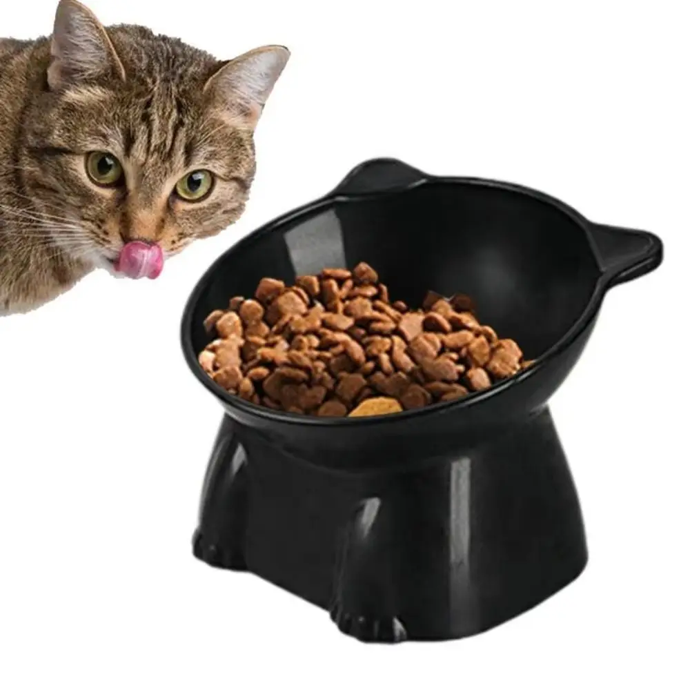New Spine Protection Pet Bowl High Feet Plastic Cat Bowl Neck Protection Pet Food Bowl Pet Supplies 1005010667515183