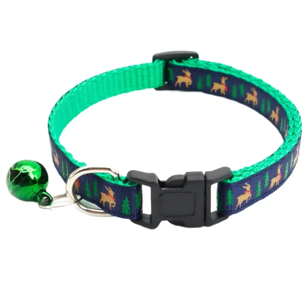 With Bell Christmas Cat Collar Polypropylene Snowflake/Elk Deer Pattern Christmas Pet Collar 1005010669712496