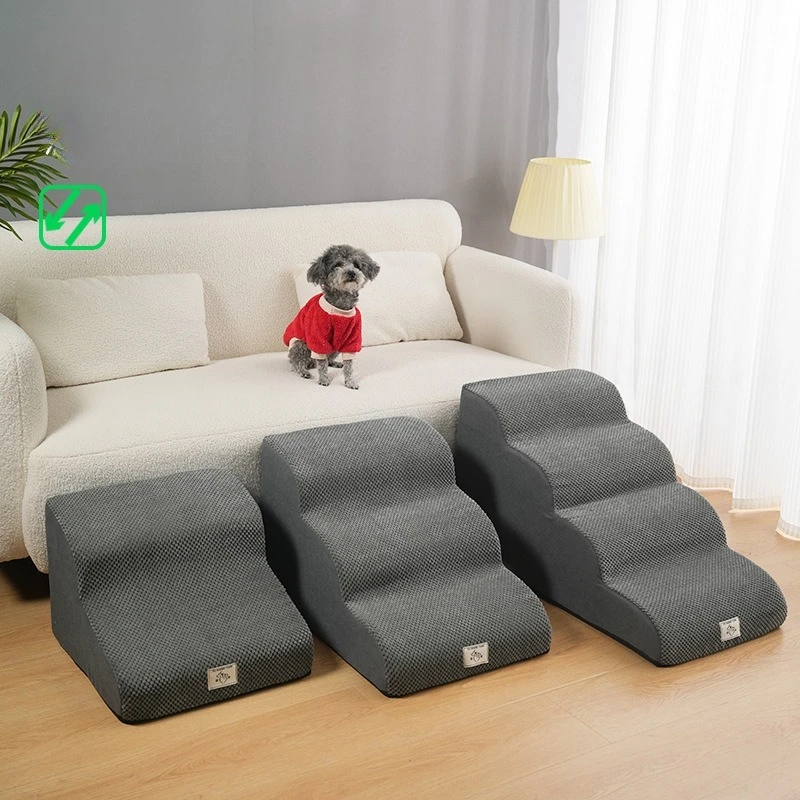 Non Slip Washable Dog Stairs for Small Elderly Dogs Pet Ramp for Bed Sofa Climbing Safety Ramps 1005010687509245