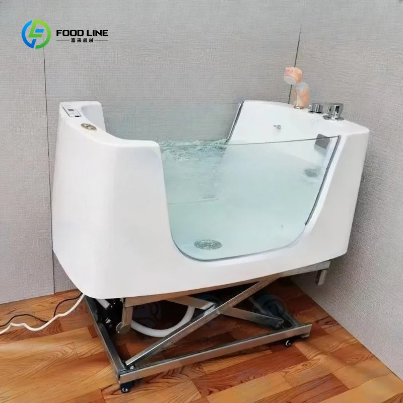 Customized Bubble Massage Hydrotherapy Ozone Bath Spa for Dogs Non-slip Bottom Adjustable Stairs 1005010689652412