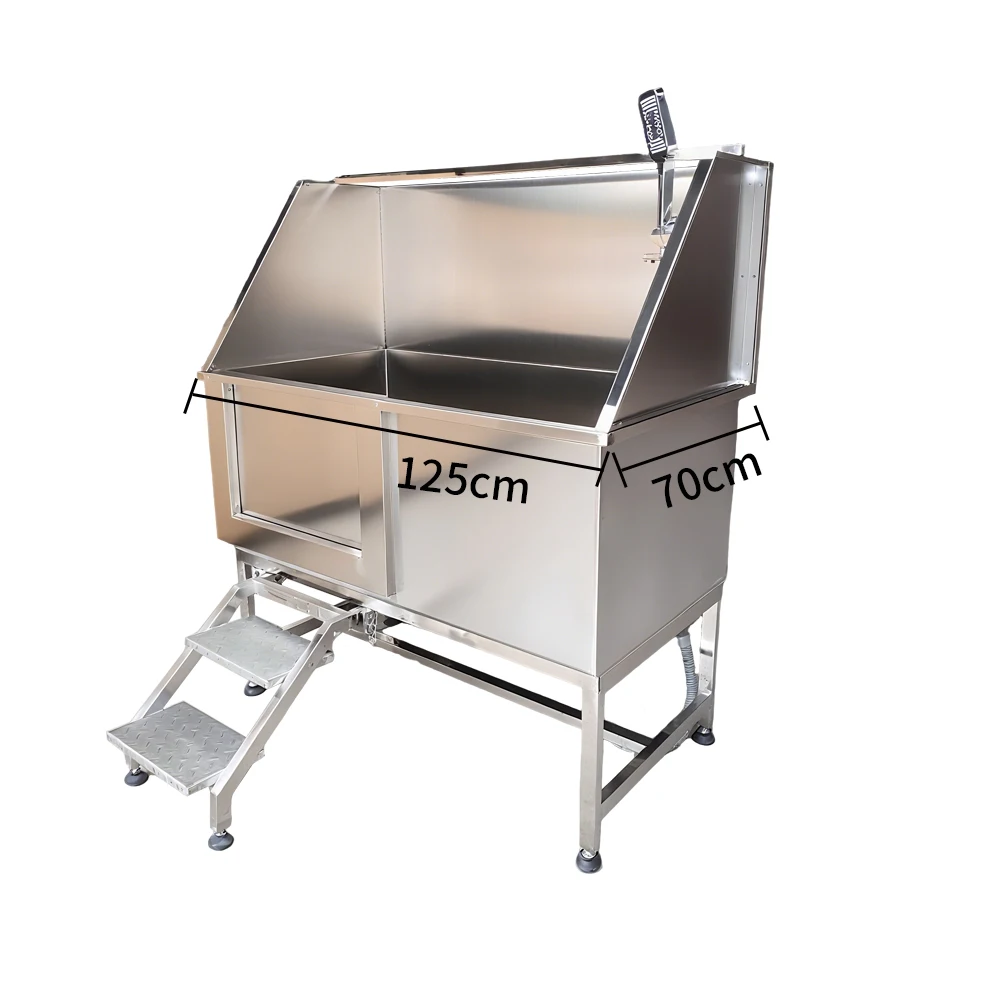 304 Stainless Steel Customized Pet Dog Bathing Pool For Large Dogs With Raised And Thickened Design 1005010693414804