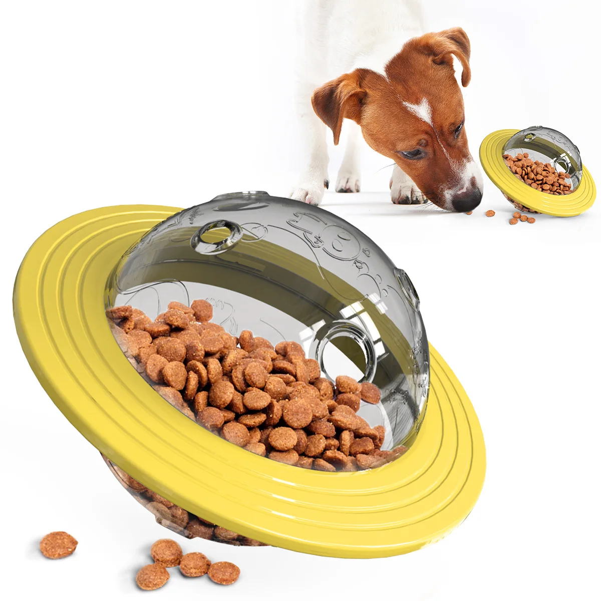 Chewable and Wear-Resistant Dog Toys Educational Dog Supplies Frisbee Flying Disc and Food Dispenser 1005010695939597