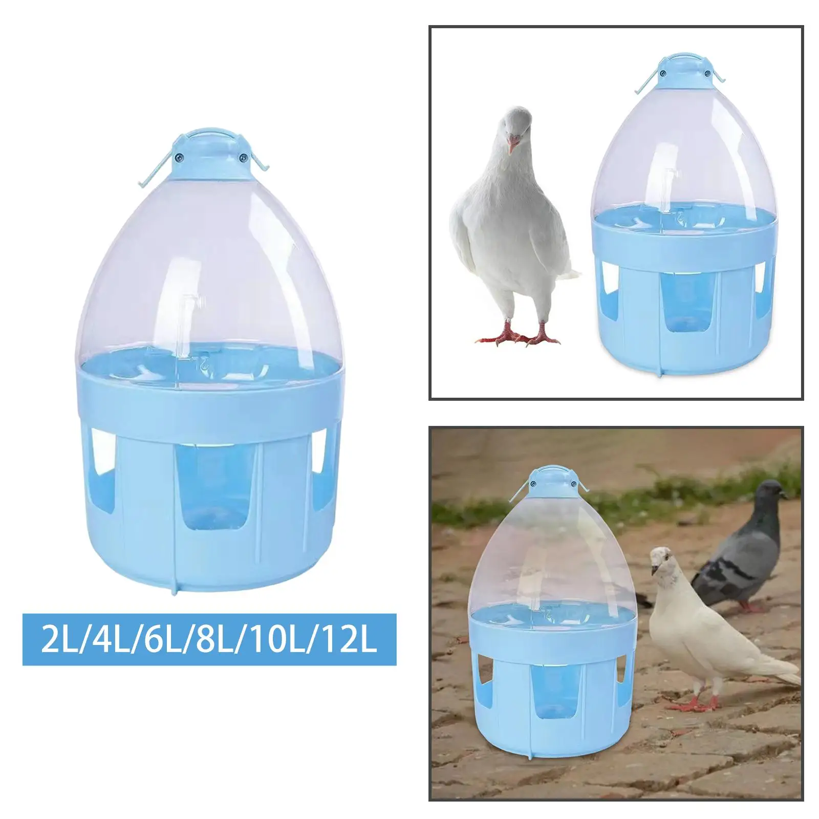 Pigeon Feeder Waterer Pet Supplies Easy to Use Hanging Dispenser Water Bottle 1005010697094468
