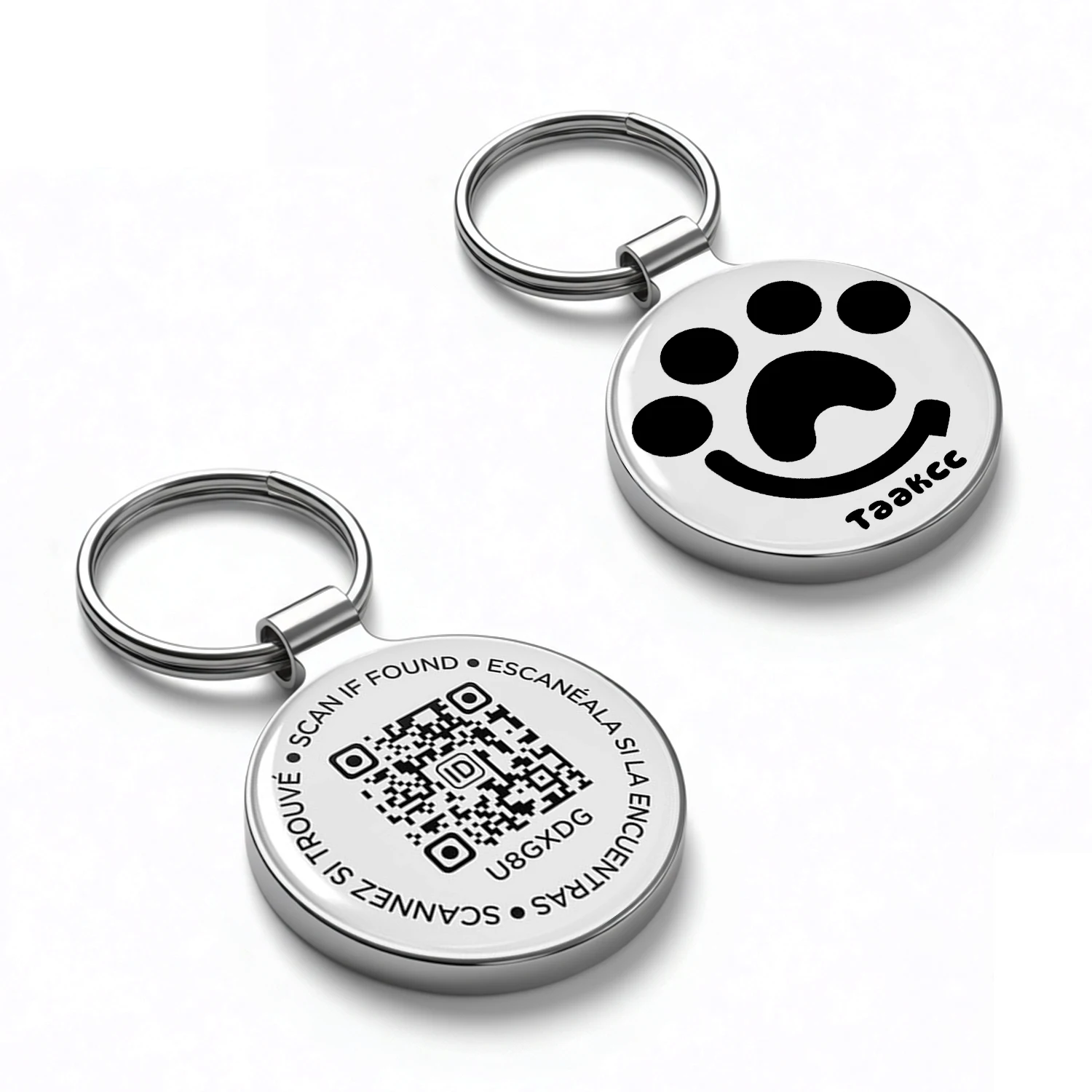 QR ID Pet Tag for Cat, Metal Cat Tag with QR Code, Real-Time Scan Alerts, Record Pet Profile 1005010701482639