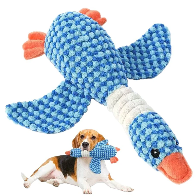 Funny Duck Cute Dog Plush Toys Pet Squeak Toy for Puppy Sound Wild Goose Chew Small Middle Large 1005010706093445