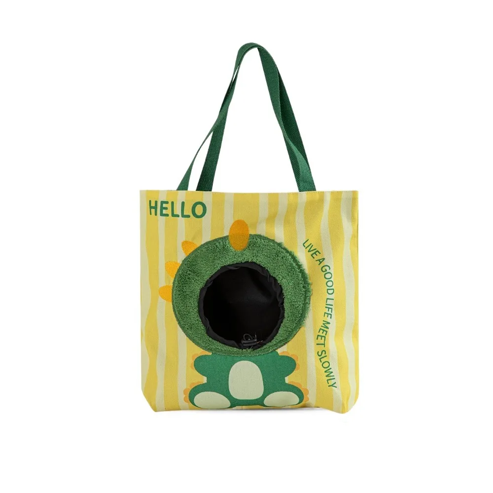 Pet Transfer Bag Breathable Cat Carrier Bag Portable Cartoon Puppy Travel Bag with Hole Canvas Pet 1005010710205964