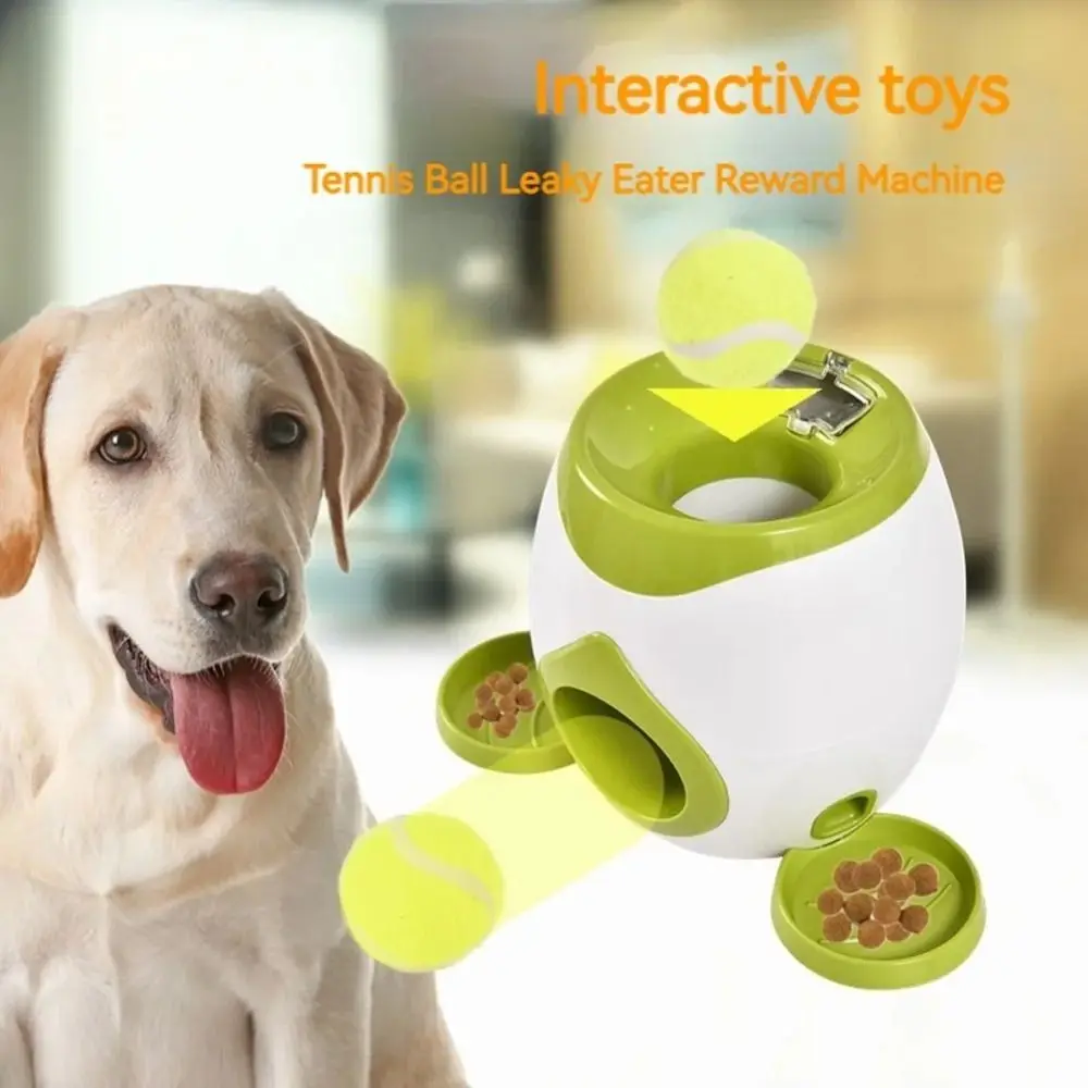 Interactive Plastic Dog Ball Launcher Automatic Slow Feeding Food Reward Machine Training 1005010710325452
