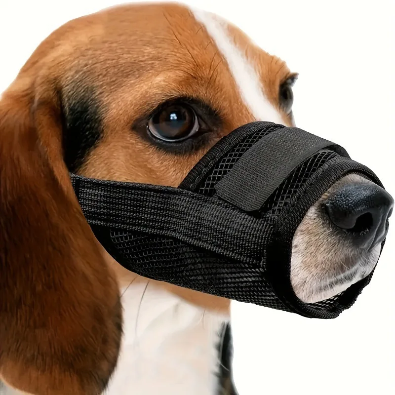 Dog Muzzle Summer Outdoorbreathable Dog Mouth Cover Adjustable Anti Barking Can Drink Water Pet 1005010712247997