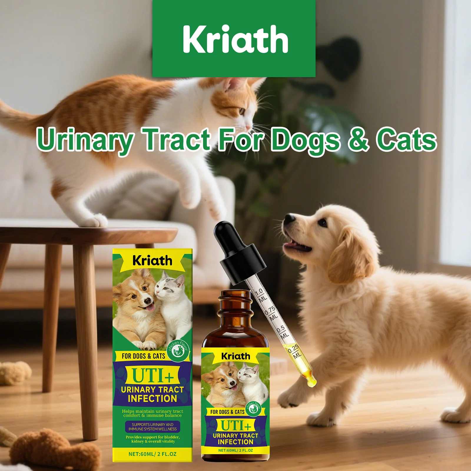 Pet Urine PH Maintenance Drops – Gentle Formula Reduces Harmful Bacteria 1005010713779696