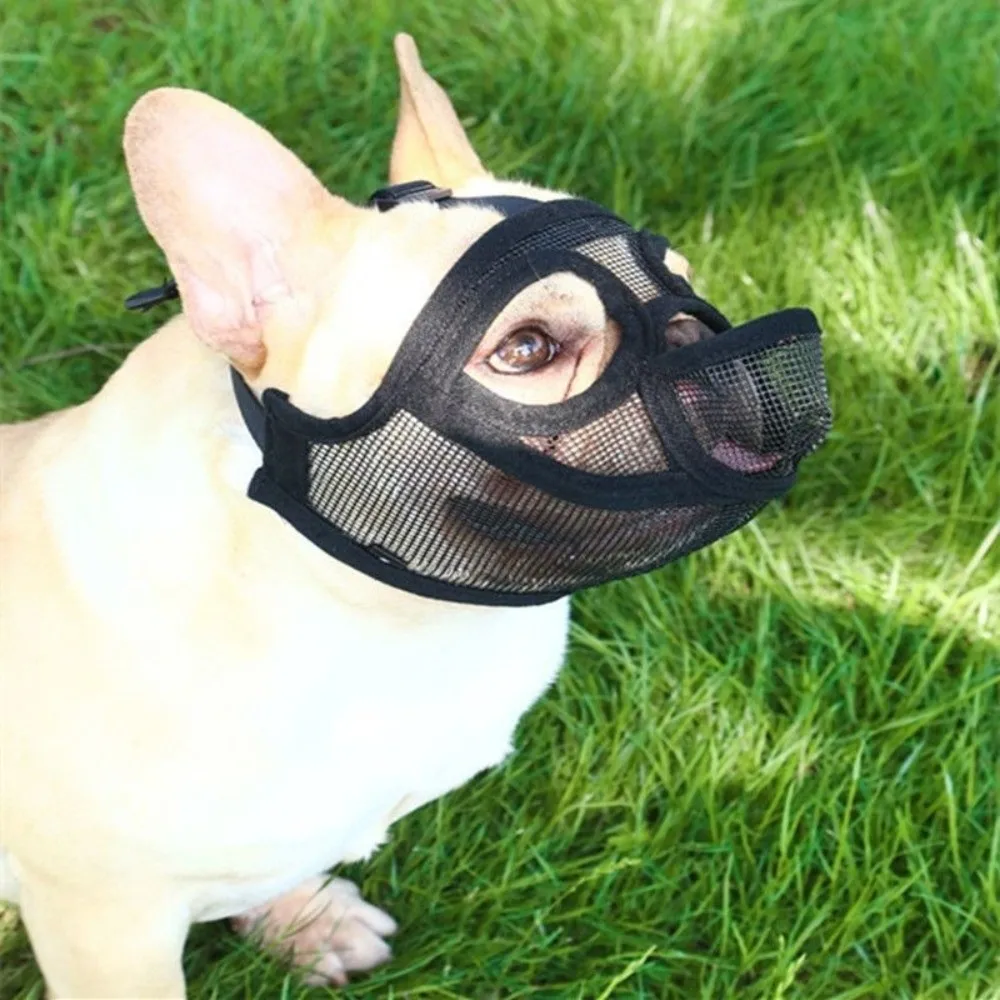 Durable Mesh Dog Muzzle Anti-Eating Adjustable Pet Dog Mask Drinkable Breathable Dog Stop Barking 1005010714233562